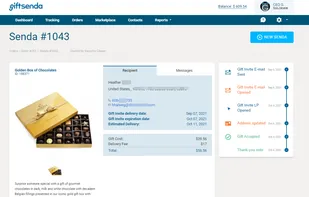 View details on delivery status of particular delivery (we call "Senda").