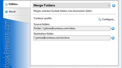 Merge Folders for Outlook screenshot 1