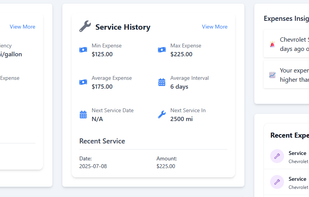 Fuel Summary and Services History