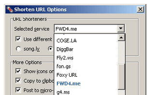 Select your favorite URL shortening