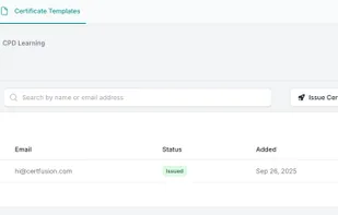 View Stats of the Certificates