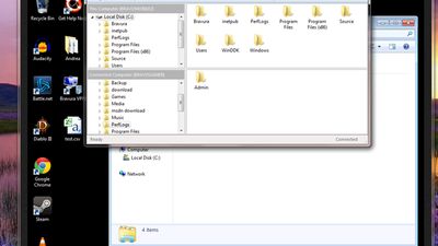 Using the built in Remote Desktop and File Transfer