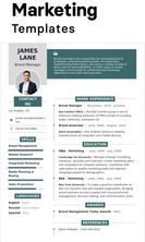 Resume Template for a Marketing Professional