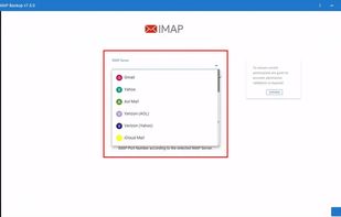 choose imap server