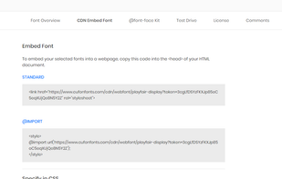 CufonFonts screenshot 1