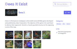 DoesItExist Dota 2 Search Result