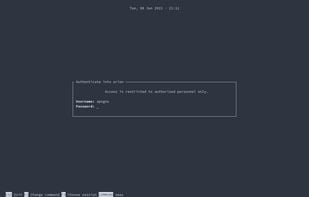 tuigreet screenshot 1