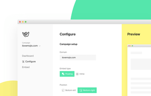 Configuring of the widget