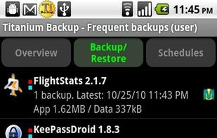 Titanium Backup screenshot 1