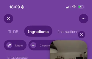 REEL & VIDEO COOKING STEPS INSIDE THE APP