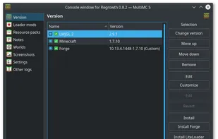 MultiMC screenshot 1