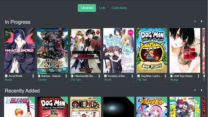 Kavita: Self-hosted digital library which supports a vast array of file