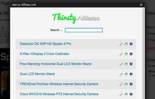 The only affiliate link management plugin with a graphical link picker and search tool