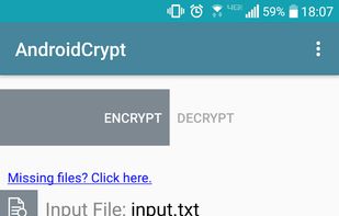 AESCrypt for Android (AndroidCrypt) screenshot 1