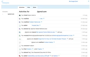Web interface for Insync