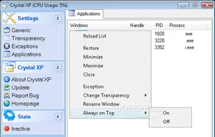 Crystal XP screenshot 2