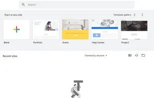 Google Sites screenshot 1