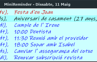 MiniReminder screenshot 2