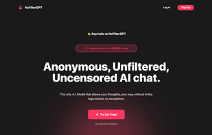 NoFilterGPT screenshot 1