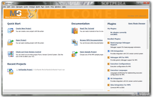 Welcome view of JetBrains MPS for Windows