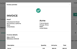 Yes Invoice screenshot 1