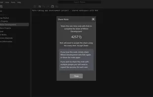 Share with friends and collaborate on notes