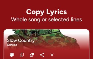 Copy Lyrics
Whole song or selected lines