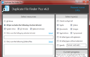 Duplicate File Finder Plus screenshot 1