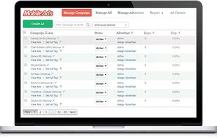 OVERSEE ALL 
UNDER ONE DASHBOARD
Maintain your ads, campaigns & advertisers in one place.