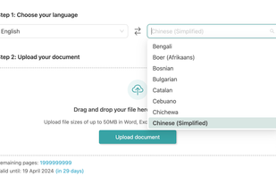 Choose from 120+ languages
