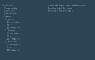 Lerna screenshot 1