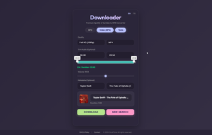 Tool Edit Download Page
