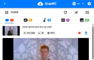 SnapWc browser extension preview video before downloading