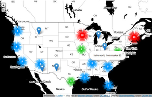 Leaflet with clustering
