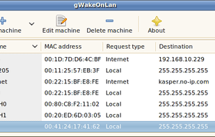 gWakeOnLan screenshot 2