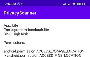 PrivacyScanner screenshot 2