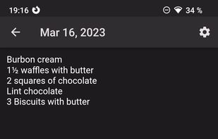 Daily Diary screenshot 1