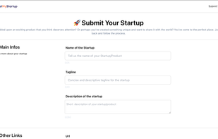 ListMyStartup.app screenshot 1