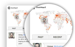 Clustrmaps screenshot 1