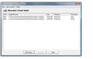 OSFMount screenshot 1