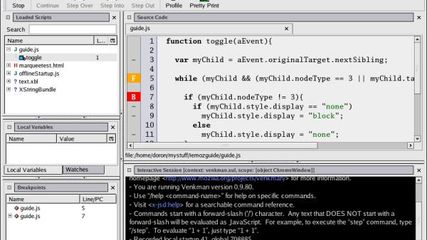 Javascript Debugger (Venkman) screenshot 1