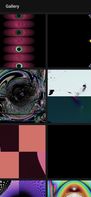 A screenshot of FractalPane's gallery.