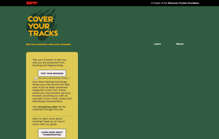 Cover Your Tracks screenshot 1