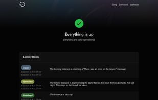 Status Page - With Incident