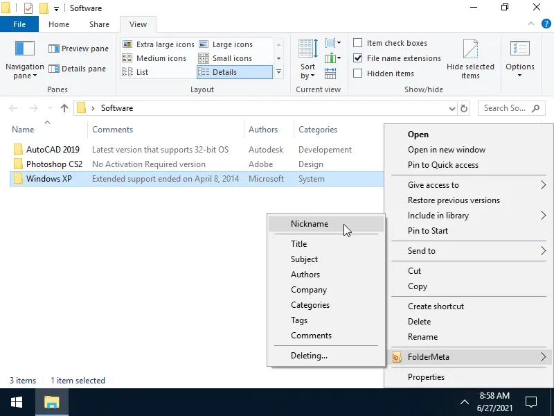 Folder Metadata (FolderMeta) Alternatives and Similar Software