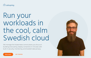 Safespring Container platform screenshot 1
