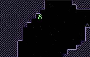 Hanging on the ceiling.