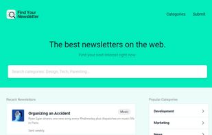 Find Newsletters screenshot 1