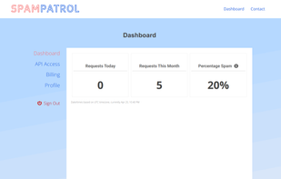 App dashboard