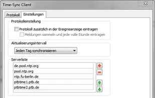 Time-Sync: Options (german)